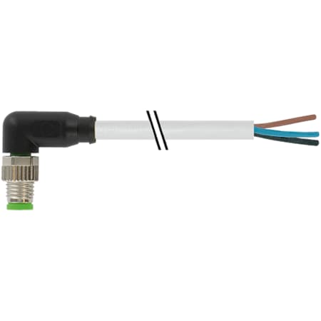 Murrelektronik M8 male 90 Degree with cable, PUR 3x0.25 gy UL/CSA+robot+drag chain 10m 7000-08021-2501000